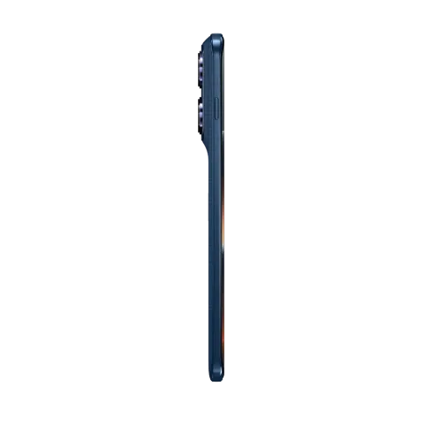 Motorola Edge 70 Pro in PANTONE Titan, side profile showing thickness