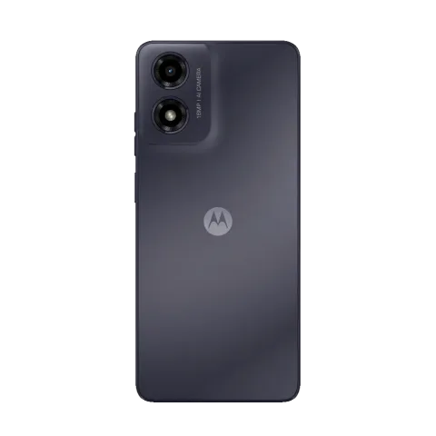 Moto G04 in Concord Black, back view