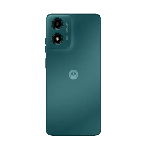 Moto G04 in Sea Green, back view
