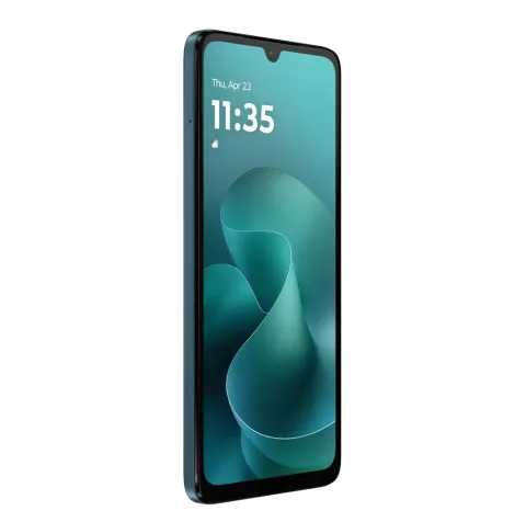 Moto G06 in Tapestry, front lock screen