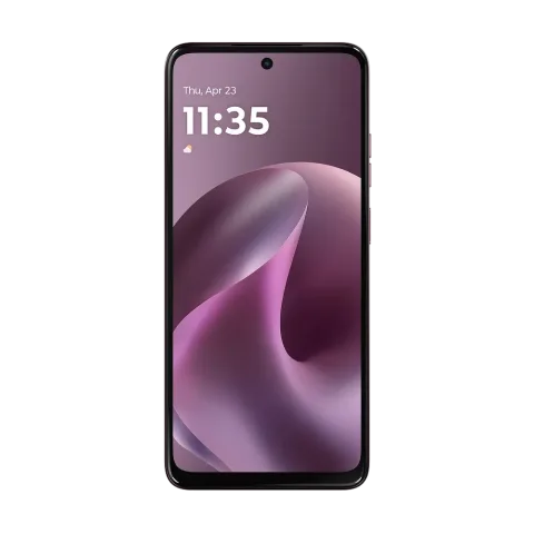 Moto G17 in Bordeaux - front view