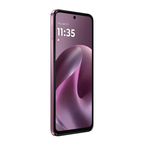 Moto G17 in Bordeaux - front three-quarter view