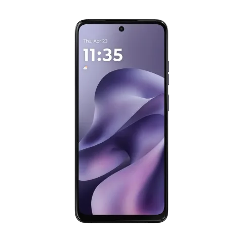 Moto G17 in Evening Blue - front view