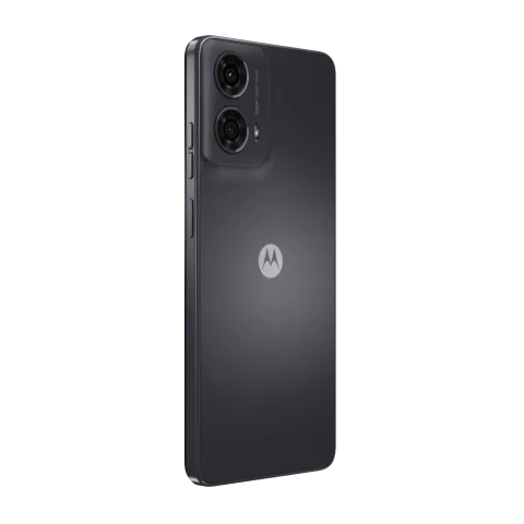 Moto G24 in Steel Grey, side profile