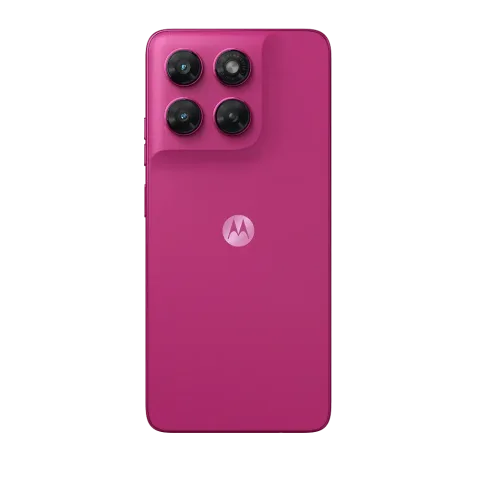 Moto G37 in Fuchsia Red - back view