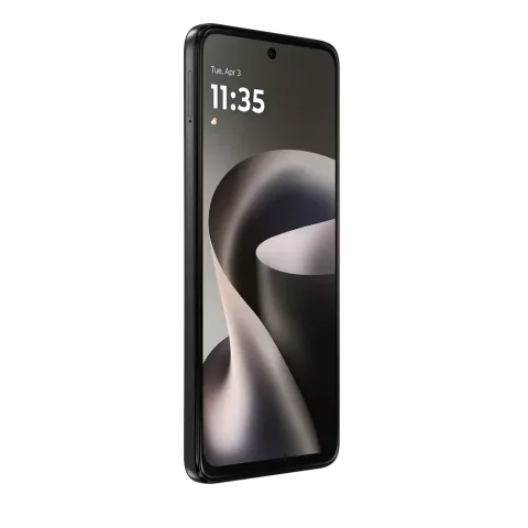 Moto G37 in Impenetrable - front three-quarter view