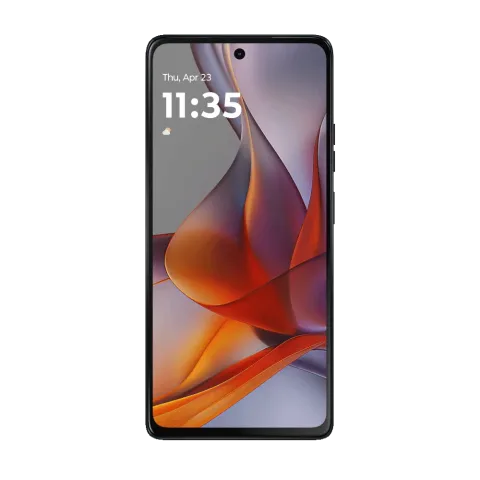 Moto G75 5G in Charcoal Grey, front view
