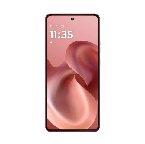 Moto G86 5G in PANTONE Chrysanthemum, front view