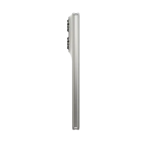 Motorola Razr Fold in PANTONE Lily White, closed, side profile