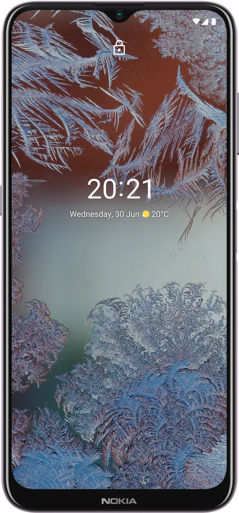 Nokia G10 in Dusk, front view