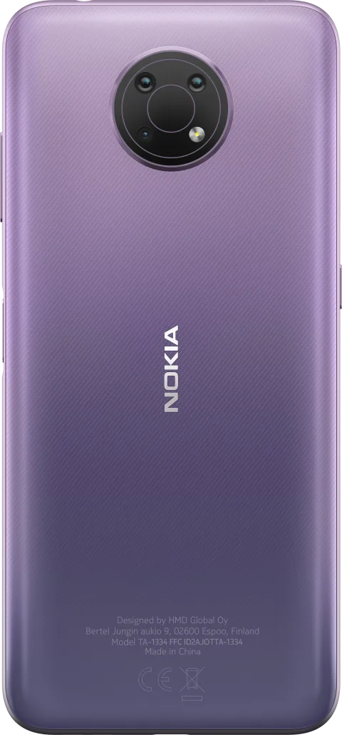Nokia G10 in Dusk, back view