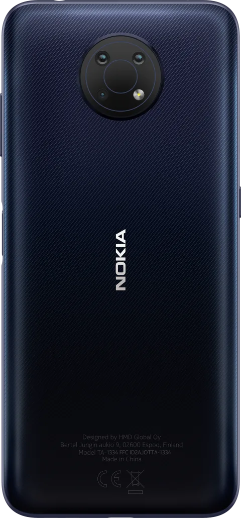 Nokia G10 in Night, back view