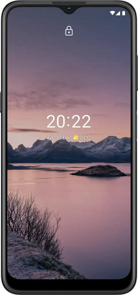 Nokia G21 in Dusk, front view