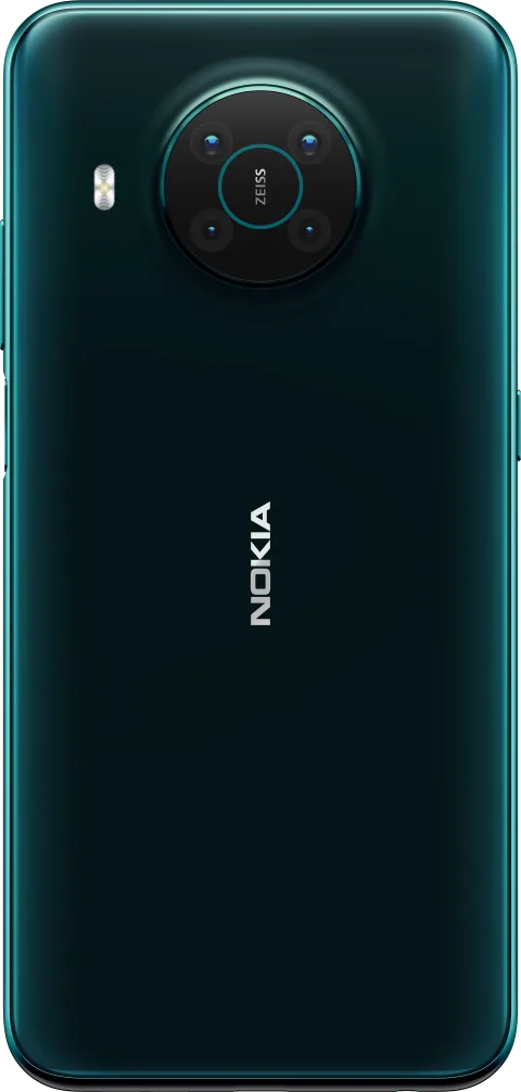 Nokia X10 in Forest Green, back view