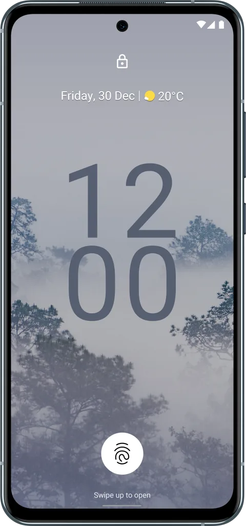 Nokia X30 5G in Cloudy Blue, front view
