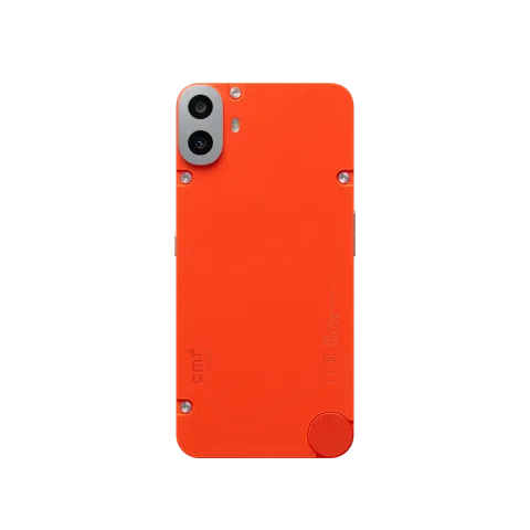 CMF Phone 1 in Orange, back view