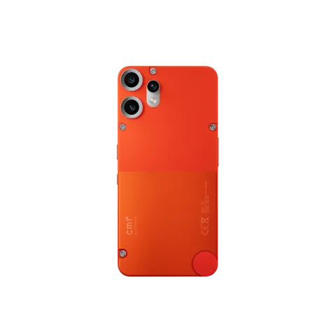 CMF Phone 2 Pro in Orange, back view