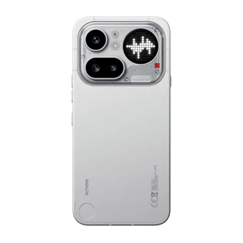 Nothing Phone (4a) Pro in Silver, back view