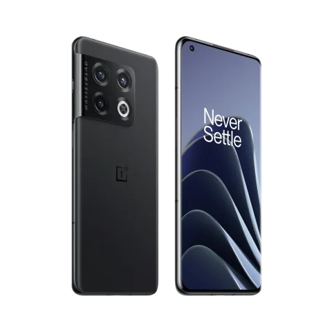 OnePlus 10 Pro in Volcanic Black, alternate back angle