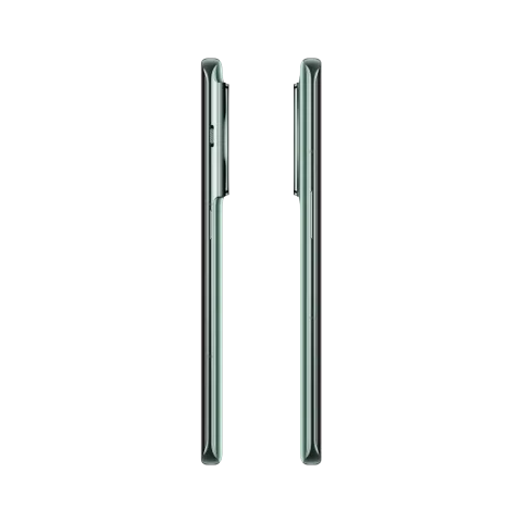 OnePlus 11 in Eternal Green, side profile view