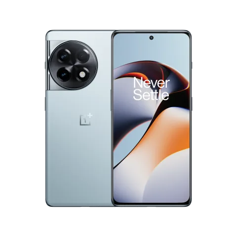OnePlus 11R in Galactic Silver, back view