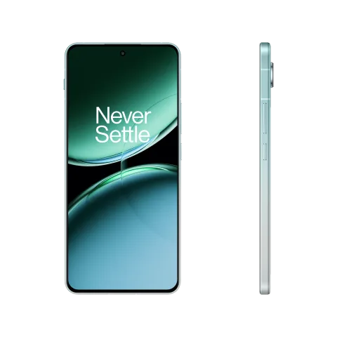 OnePlus Nord 4 in Oasis Green, front display and side profile.