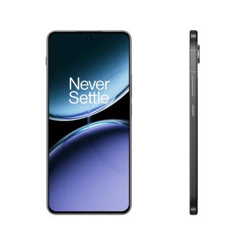 OnePlus Nord 4 in Obsidian Midnight, front display and side profile.