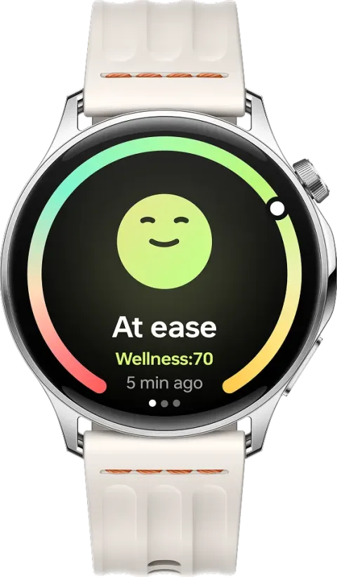 OnePlus Watch Lite in Silver Steel, front view