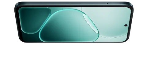 Oppo A6 4G front view with display on, top bezel and selfie camera visible