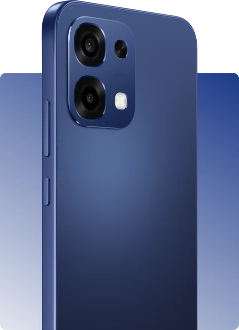 OPPO A6 Pro camera module close-up in Stellar Blue