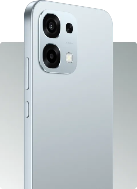 OPPO A6 Pro camera module close-up in Lunar Titanium