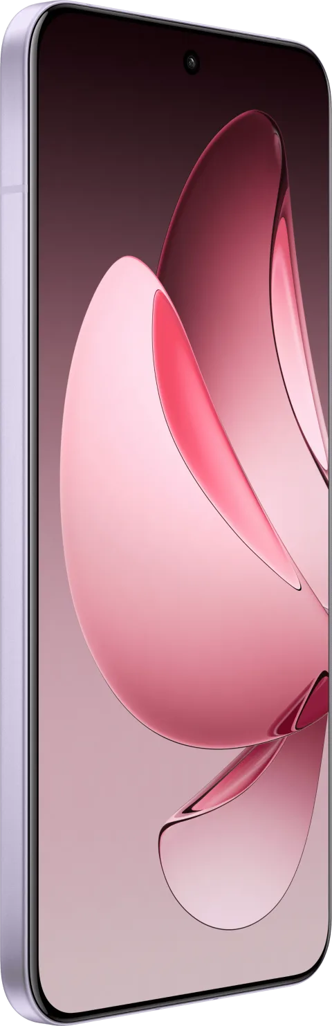 OPPO Reno13 Pro in Purple, front screen view