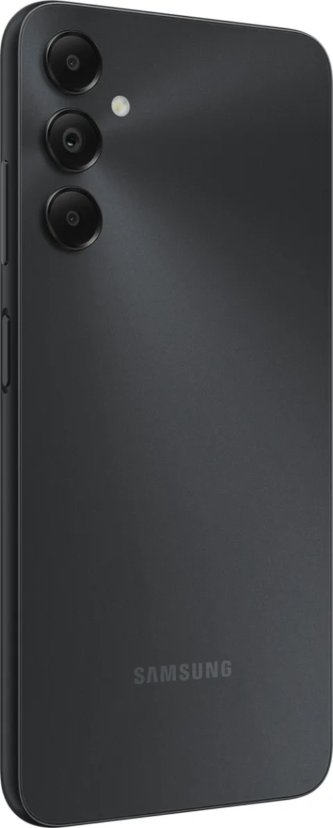 Samsung Galaxy A05s in Black, rear angled view