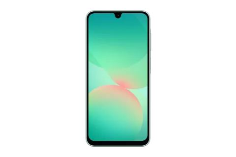 Samsung Galaxy A26 5G in Mint, front view