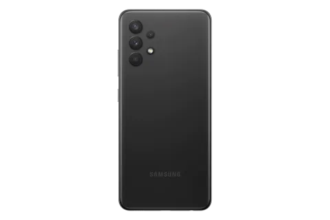 Samsung Galaxy A32 in Awesome Black, back view