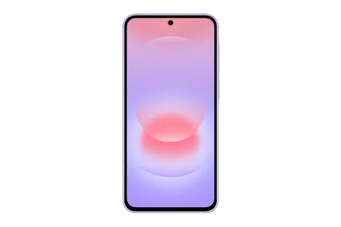 Samsung Galaxy A37 5G in Awesome Lavender, front view alternate angle
