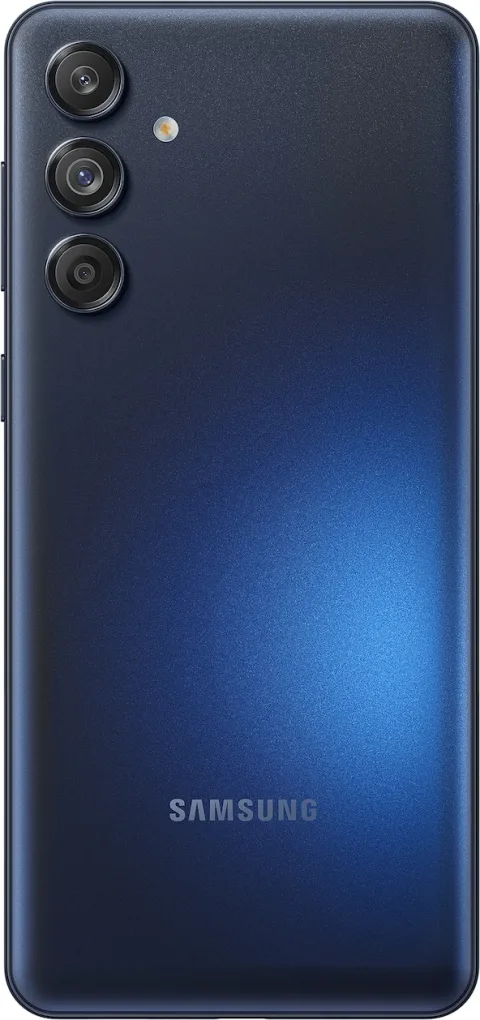 Samsung Galaxy M55 5G in Black, side profile