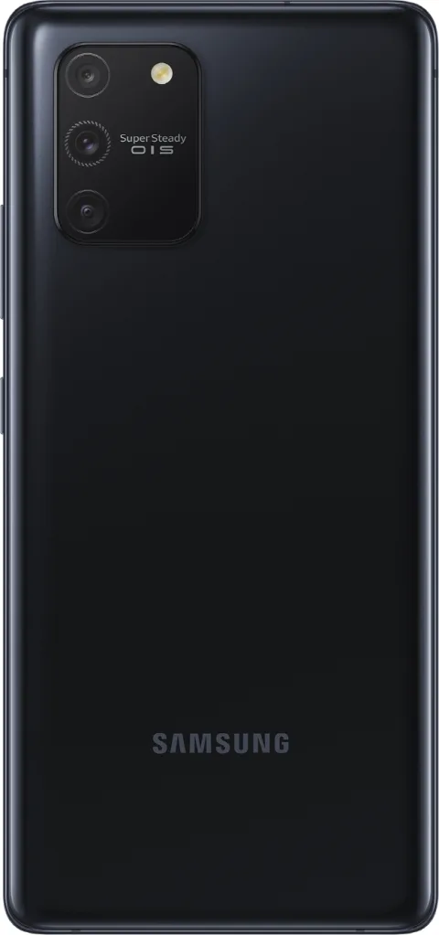 Samsung Galaxy S10 Lite in Prism Black, back view