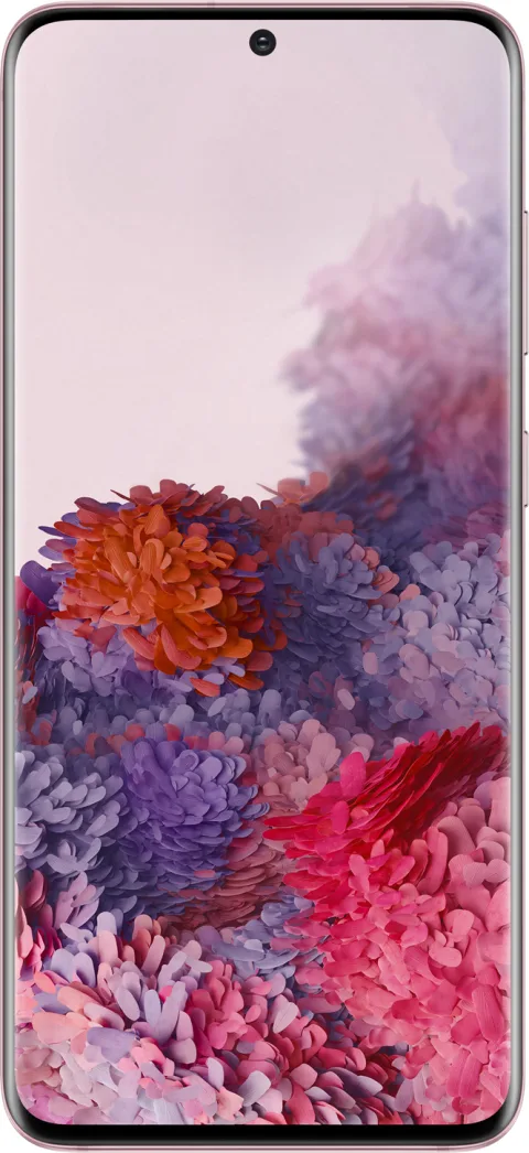 Samsung Galaxy S20, front view, Cloud Pink