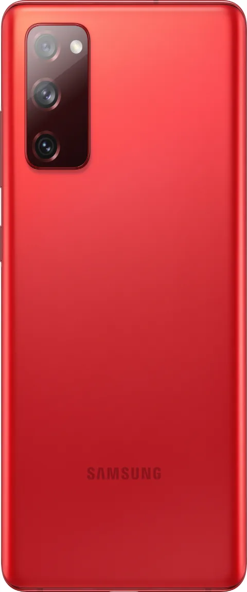 Samsung Galaxy S20 FE, back view, Cloud Red