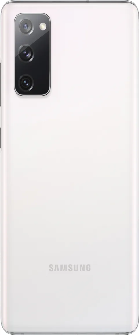 Samsung Galaxy S20 FE, back view, Cloud White