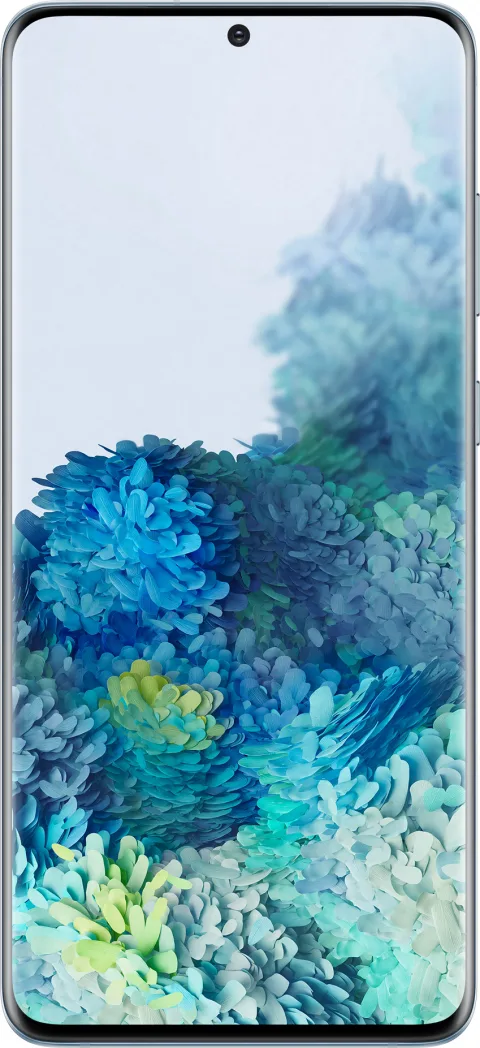 Samsung Galaxy S20+ in Cloud Blue, front view
