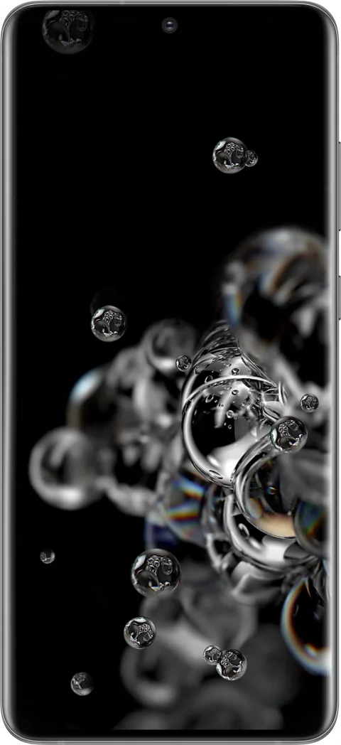 Samsung Galaxy S20 Ultra in Cosmic Grey, front view