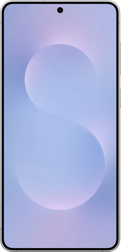 Samsung Galaxy S25 Edge in Icyblue, front view
