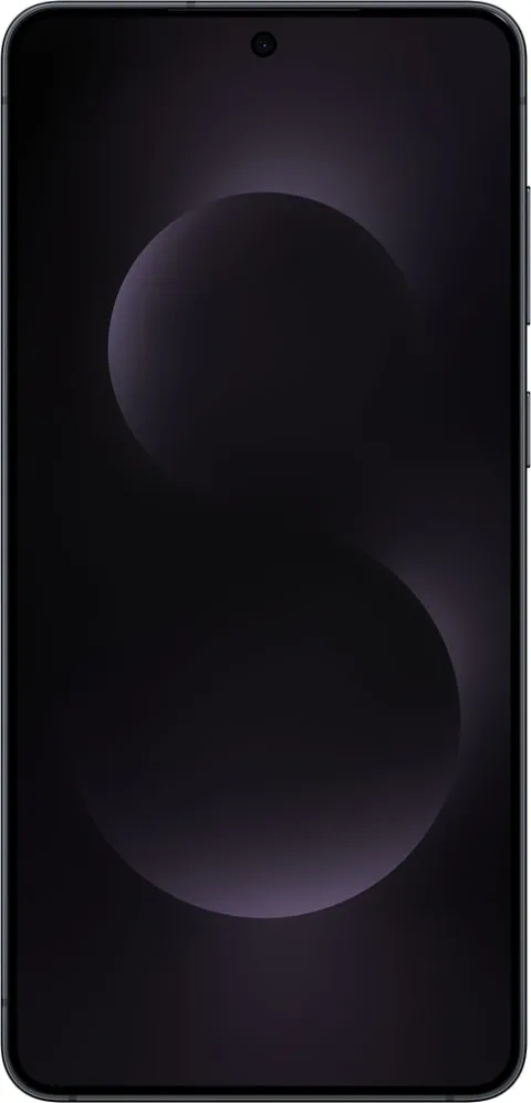 Samsung Galaxy S25 Edge in Titanium Jetblack, front view