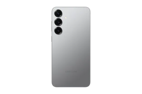 Samsung Galaxy S25+ in Silver Shadow, back view