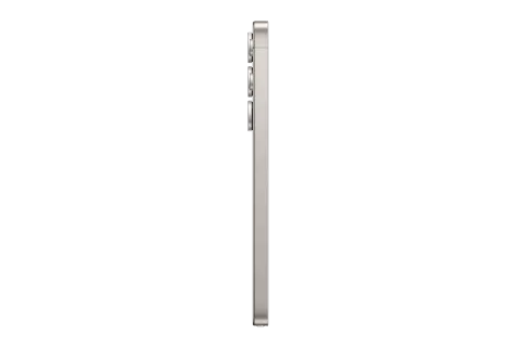 Samsung Galaxy S25 Ultra in Titanium Black, side profile