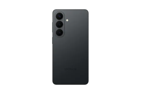 Samsung Galaxy S26 in Black, back panel and rear camera module of the Samsung Galaxy S26