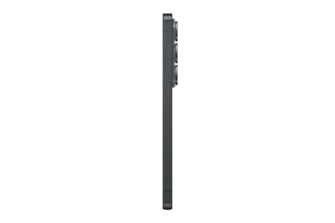 Samsung Galaxy S26 Ultra in Black, side profile of the Samsung Galaxy S26 Ultra, showing its thickness