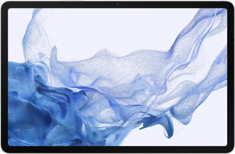 Samsung Galaxy Tab S8 in Silver, front view